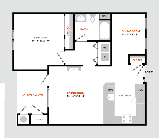 Plan 1C 118 floor plan