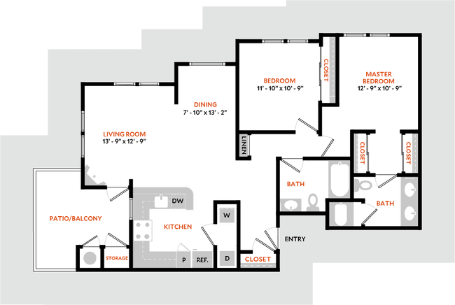 Plan 2IR 108 floor plan