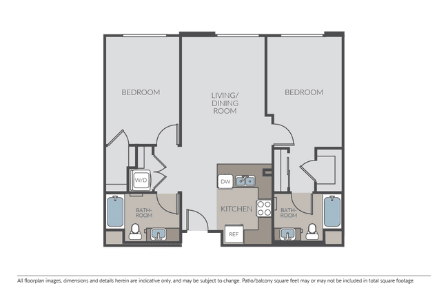 2 Beds • 2 Bath
3D Tour 540 floor plan