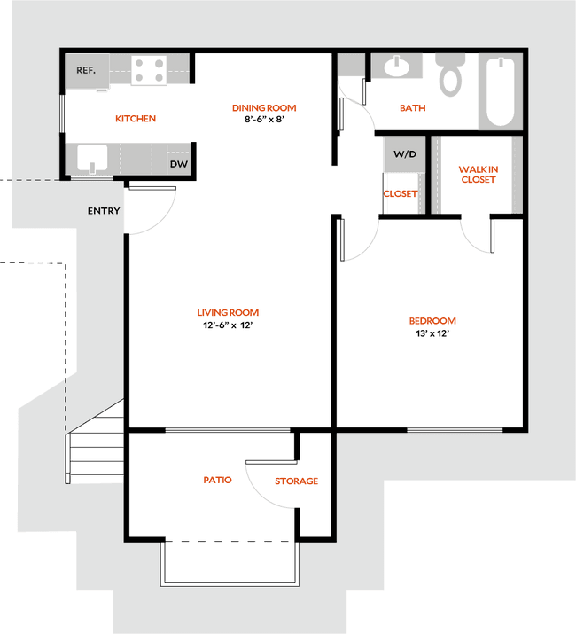 Plan 1AR 0216 floor plan