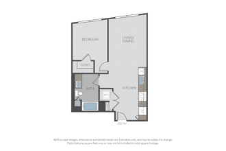 Plan 1B 618 floor plan