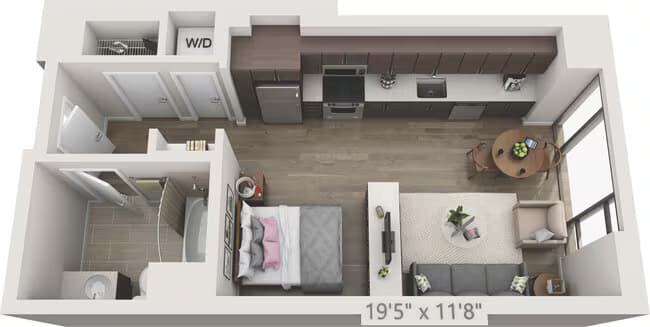 Studio A 0725 floor plan