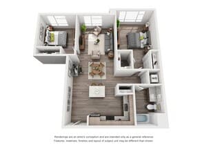 C1 421 floor plan