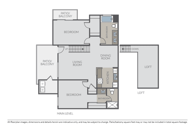 Plan 2D Loft 01120 floor plan
