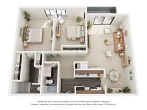 Residence 1 212E floor plan