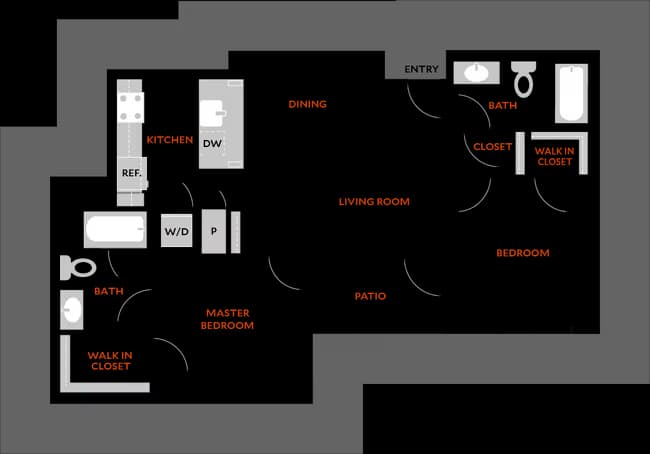 Plan 2B 5103 floor plan