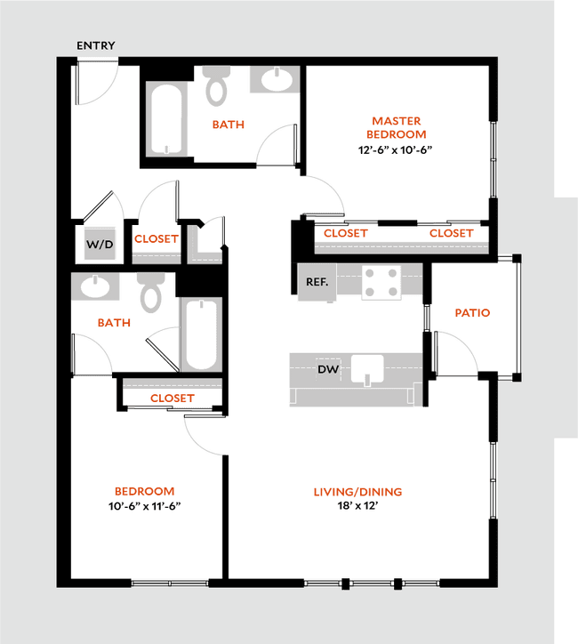 Plan 2D 1202 floor plan