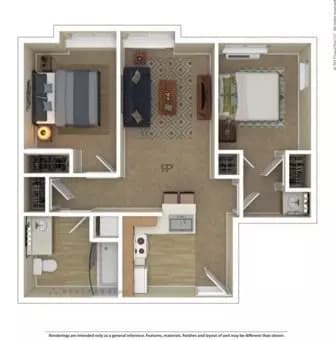 Unit - - floor plan
