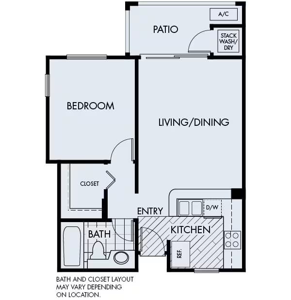 Plan 1A 3-102 floor plan