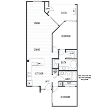 Plan 2B 4-105 floor plan