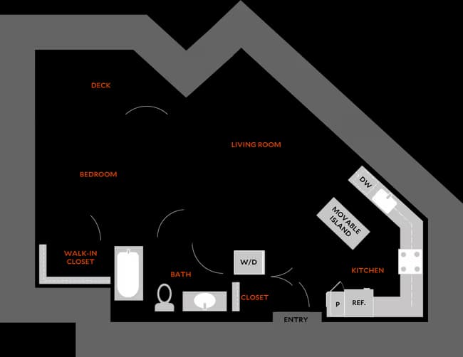 Plan 1C A-109 floor plan