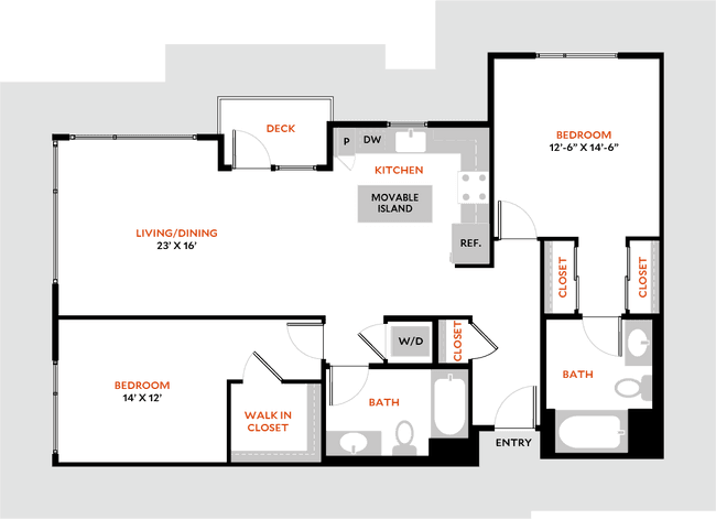 Plan 2J B-318 floor plan