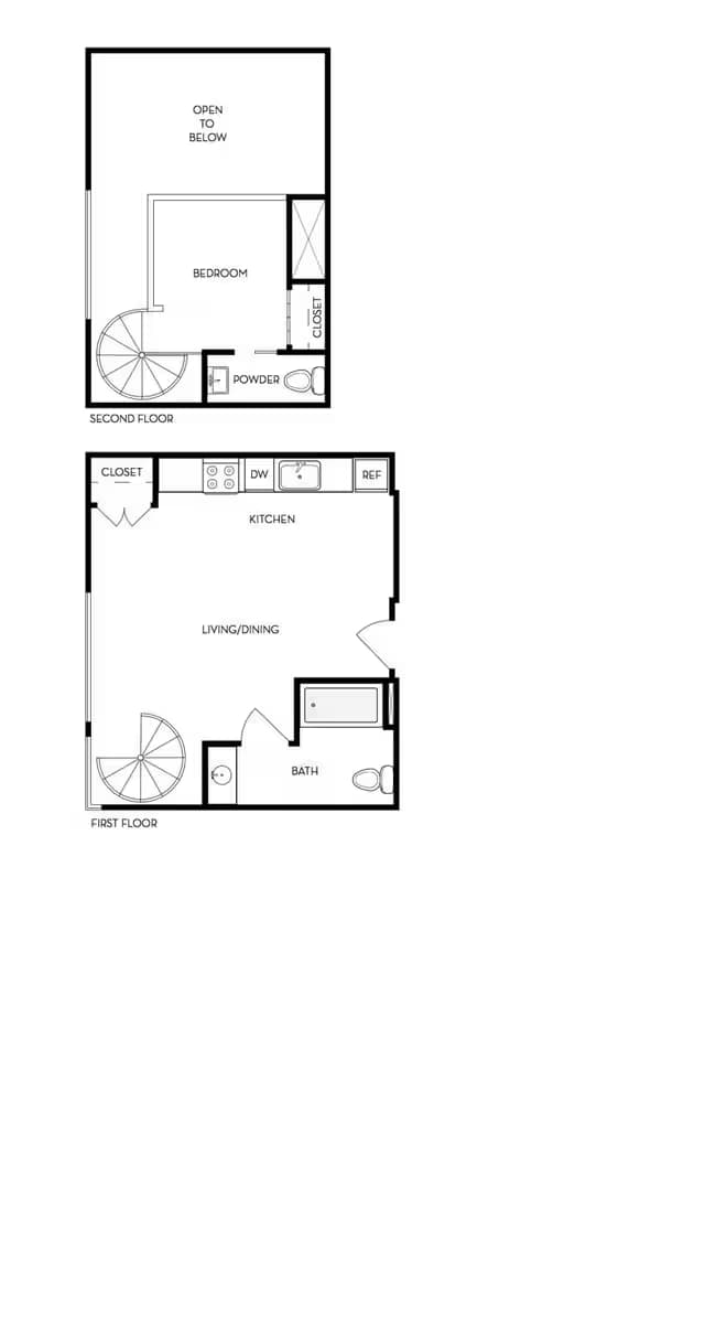 L2 1 Bedroom floor plan