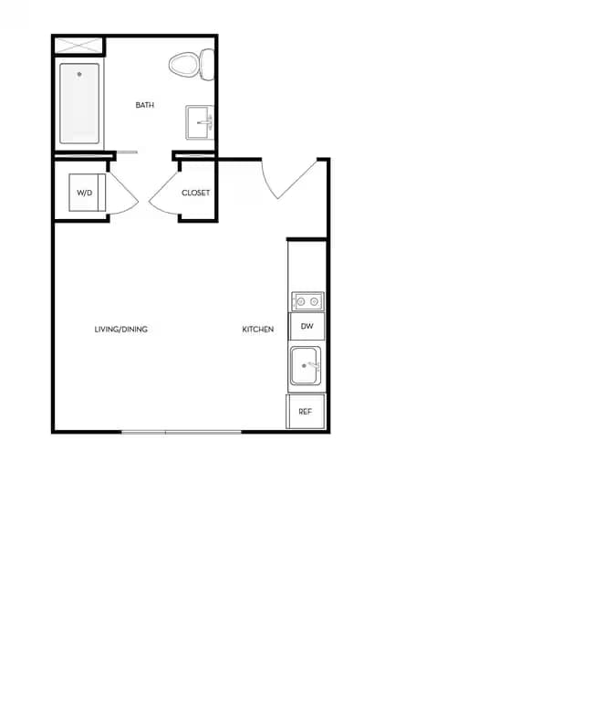 S1 Studio floor plan