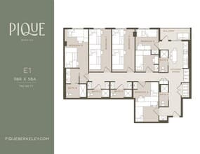 5BR/5BA - E1 Shared floor plan