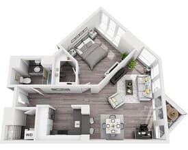 Plan A1B 1411 floor plan