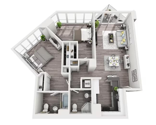 Plan B2B 1015 floor plan