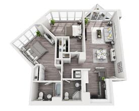Plan B2B 1502 floor plan