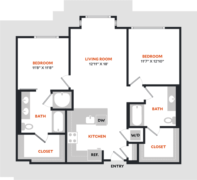 Plan 2D 414 floor plan