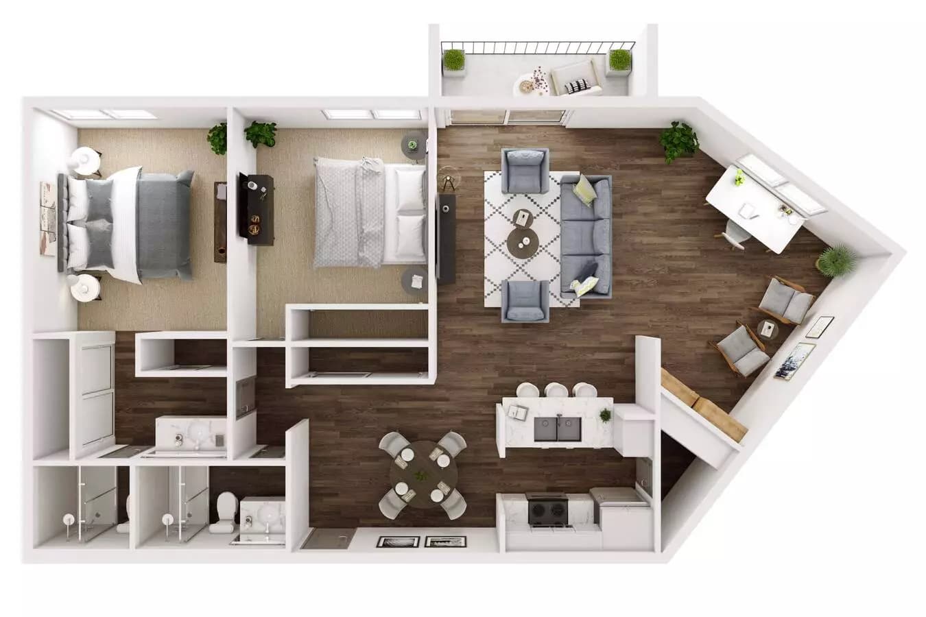 TMA 2+2 327 floor plan