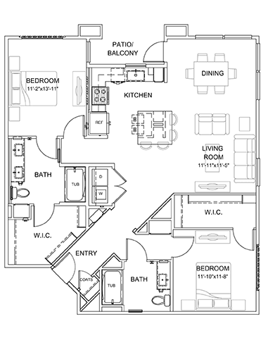 B4 301 floor plan