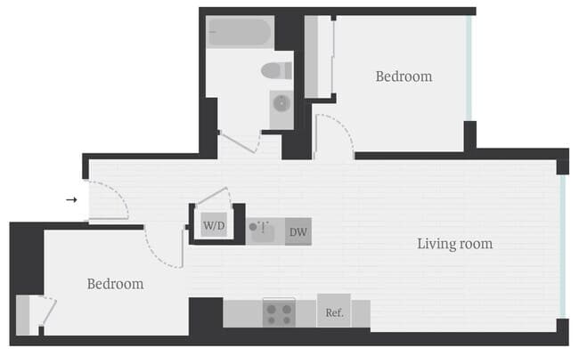 UN Charter 1102 floor plan