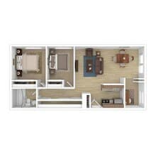 Palace 2x1 01-206 floor plan