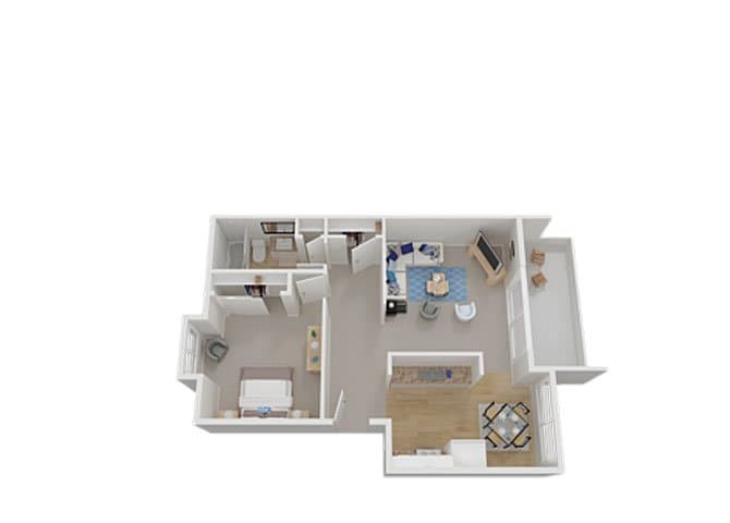One Bedroom 0139 floor plan