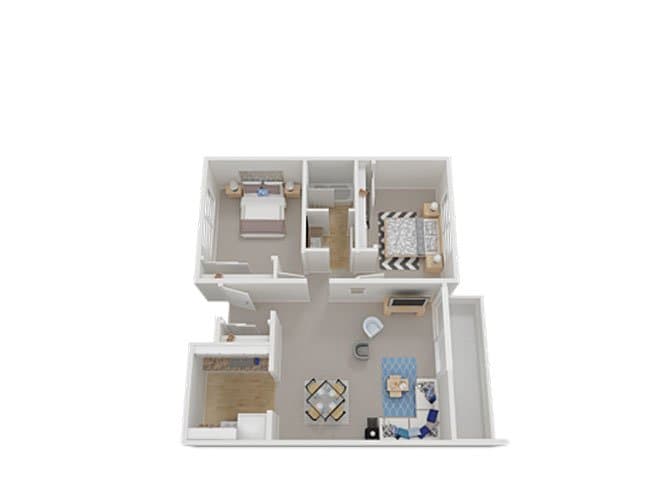 Two Bedroom floor plan