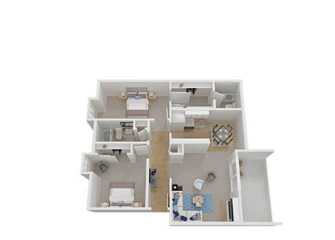 Two Bedroom floor plan