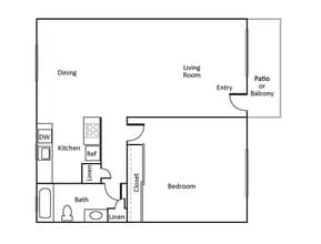 1x1SD 30-15 floor plan