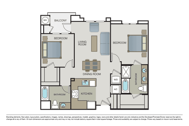 Plan 2B 350 floor plan