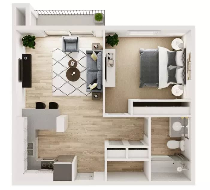 Unit 138-01B 138-01B floor plan
