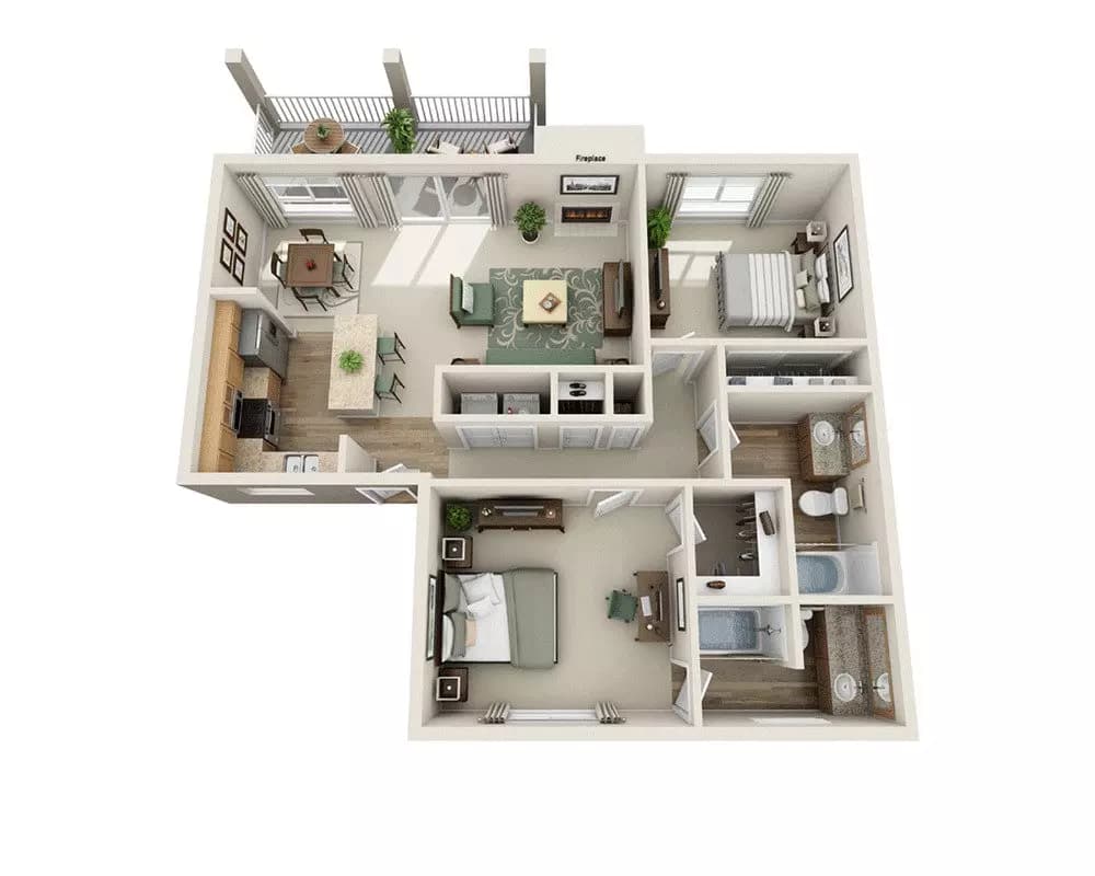 Larkspur (B2A) 945 - 12 floor plan