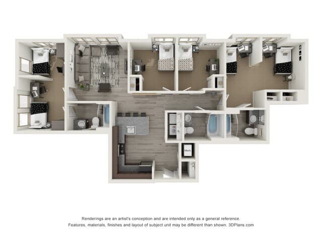 Denmark - 4x3 Private floor plan