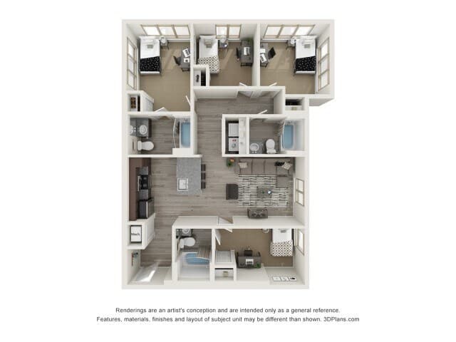 Derby - 4x3 Private floor plan