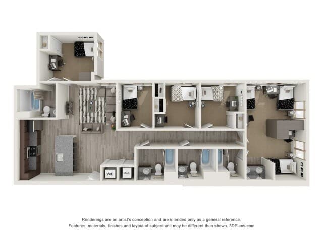Finchley - 5X4 Private floor plan
