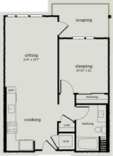 Unit 342 711 floor plan