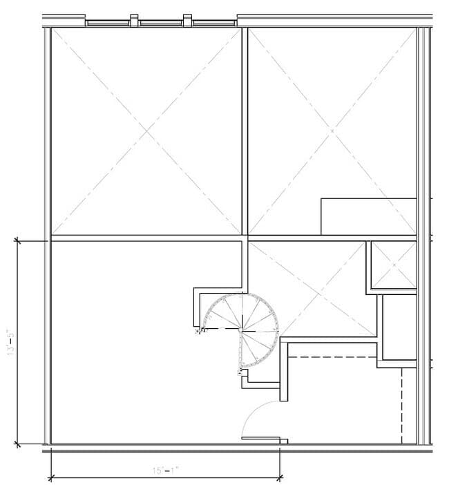 1 Bedroom Loft 332 floor plan