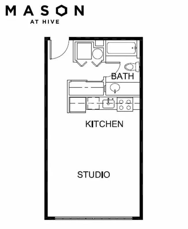 Studio N 1-2394 floor plan