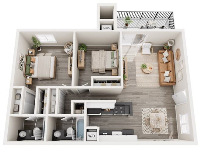 The Bay I380 floor plan