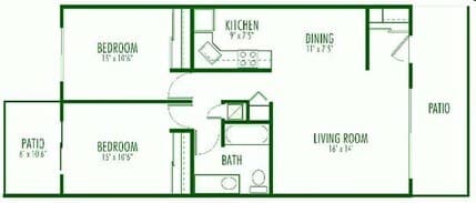 2x1 1250-201 floor plan