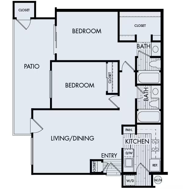 Creekside Village Plan 2A 03-0121 floor plan