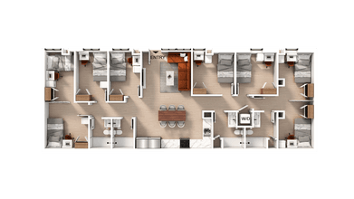 Double Room in 6 Bedroom Unit Shared-Premium floor plan