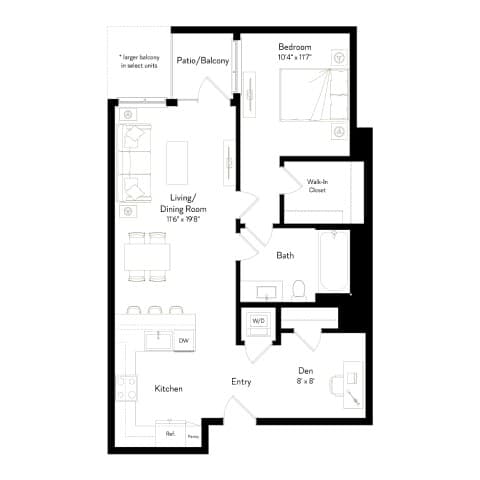 A4 740 floor plan