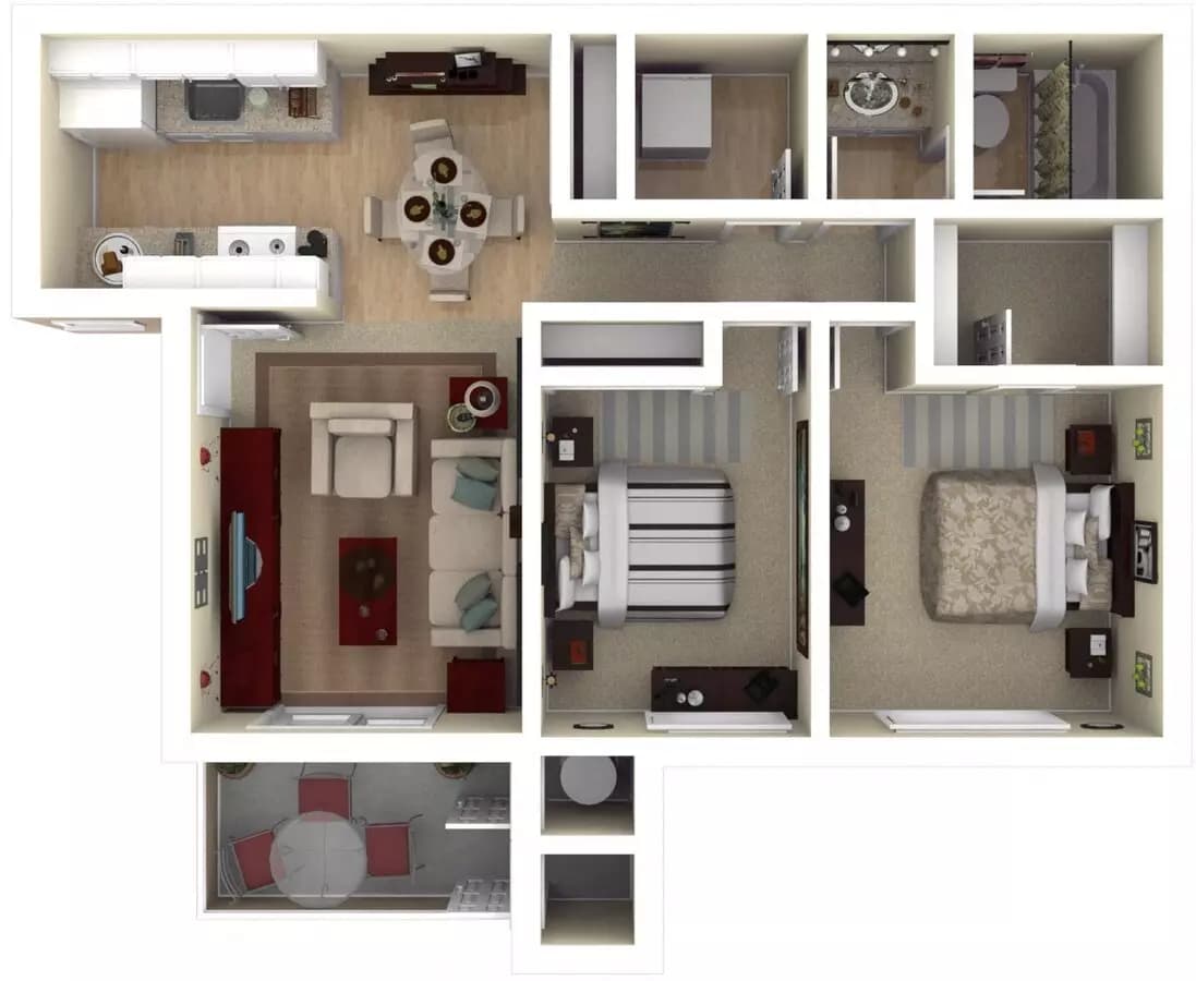 2x1 417 floor plan
