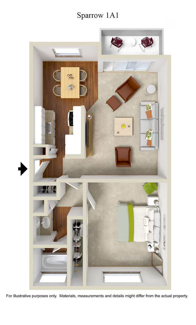 Sparrow (1A1) 043 floor plan