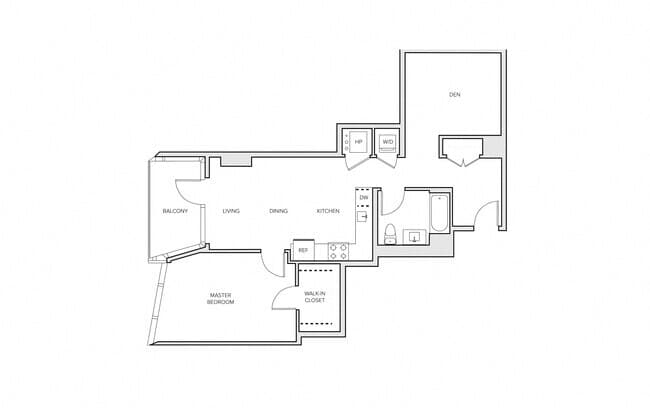 A18 + Den W415 floor plan