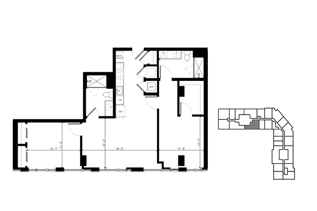 C2ph 2 Bedroom Skyhome 1821 floor plan