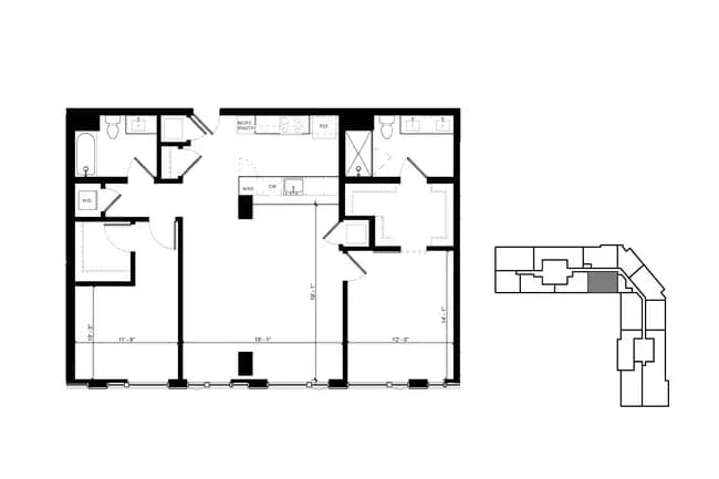 Cph 2 Bedroom Skyhome 1819 floor plan
